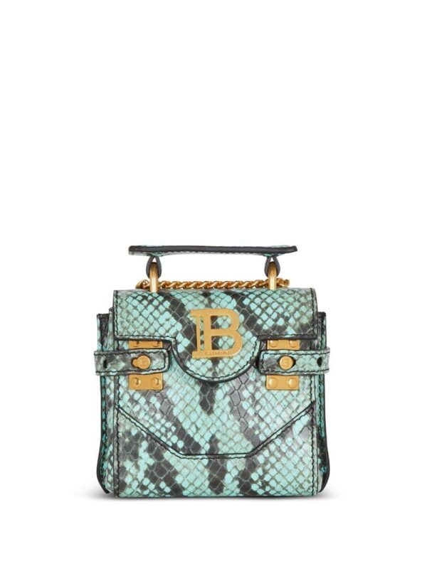 Balmain mini B-Buzz 12 snakeskin-effect handbag