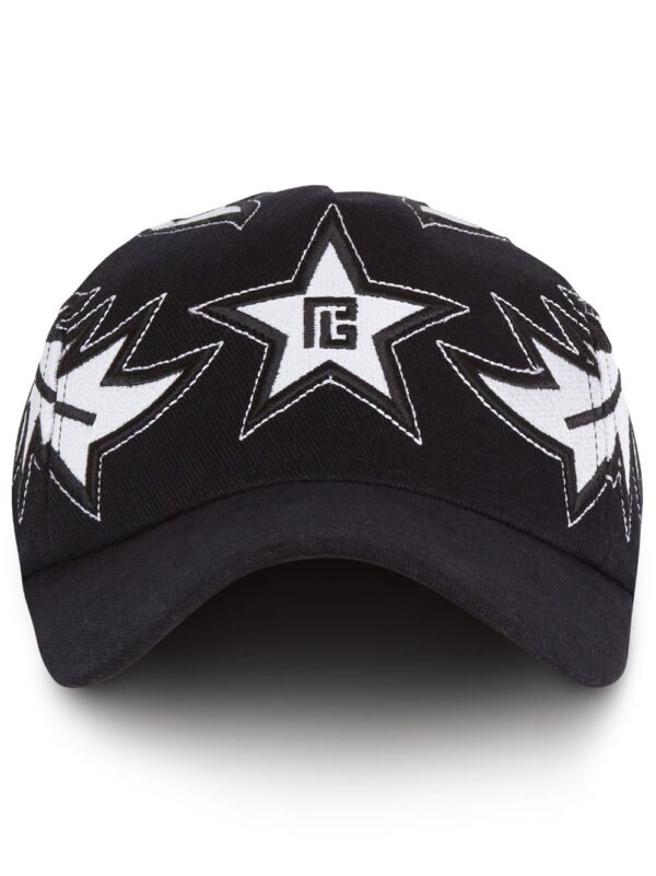 Balmain Western-embroidered cotton baseball cap