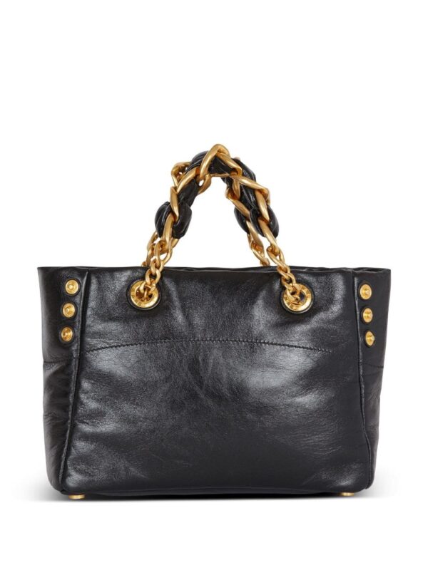 Balmain small 1945 Soft leather tote bag - Image 4