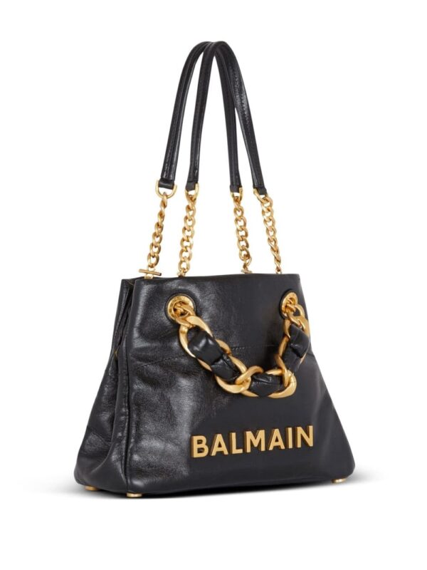 Balmain small 1945 Soft leather tote bag - Image 5