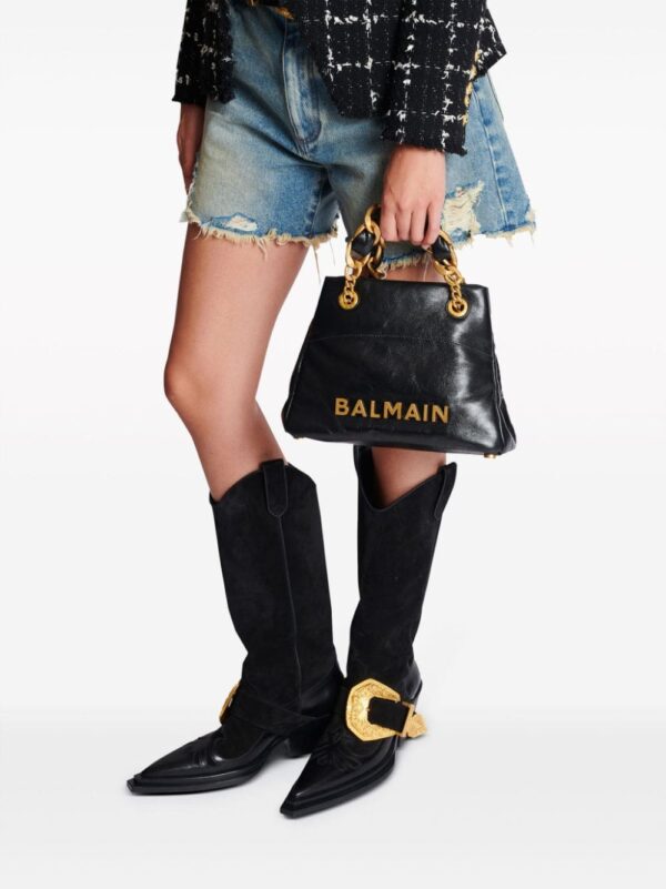 Balmain small 1945 Soft leather tote bag - Image 3