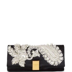 Balmain 1945 Soft embroidered clutch bag