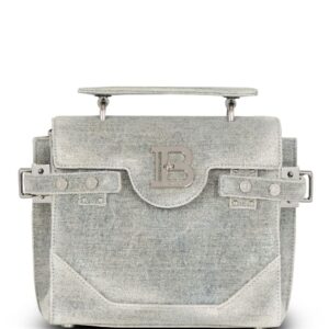 Balmain B-Buzz 23 denim handbag