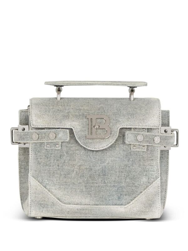Balmain B-Buzz 23 denim handbag