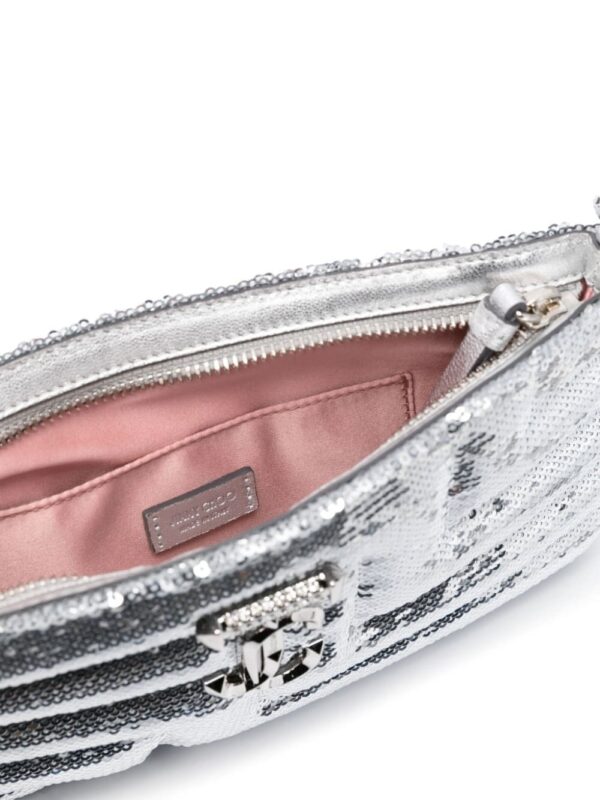 Jimmy Choo Avenue Slim sequin-embellished bag - Image 5