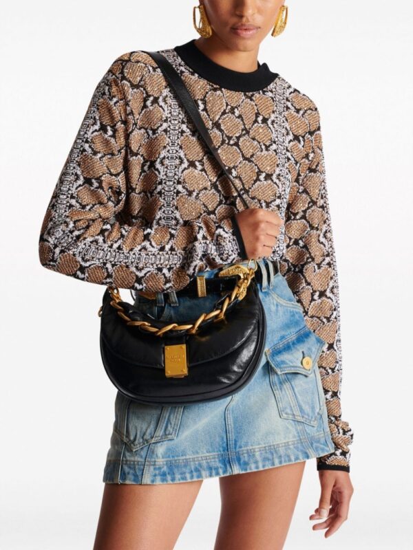 Balmain 1945 Soft leather shoulder bag - Image 3