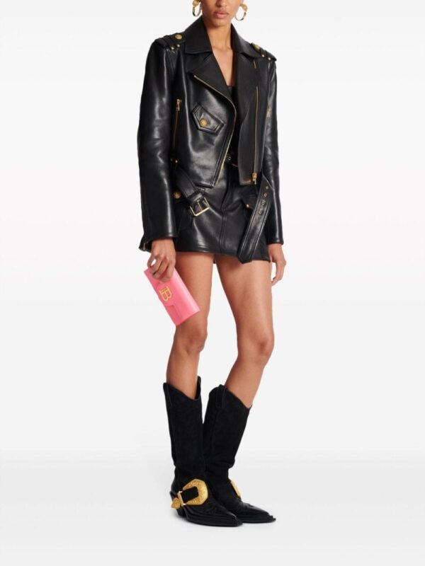 Balmain B-Buzz leather wallet-on-chain - Image 2