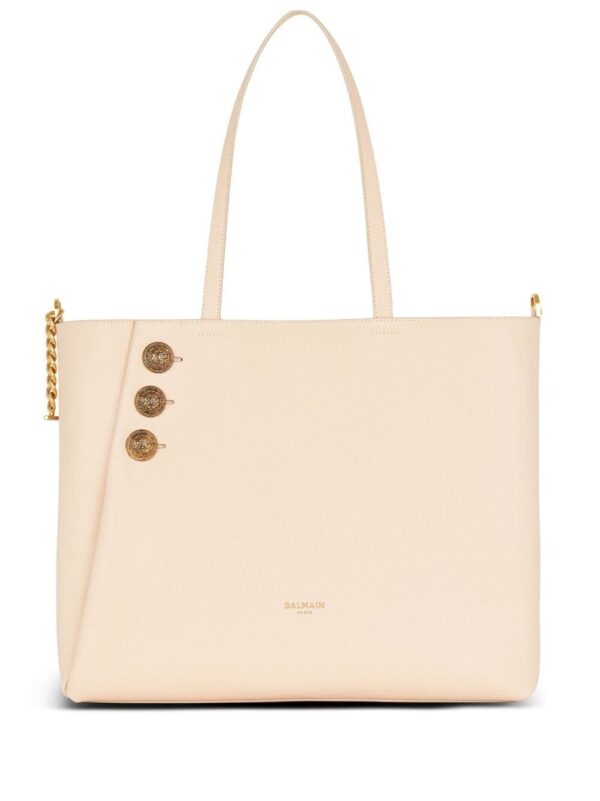 Balmain Embleme leather tote bag
