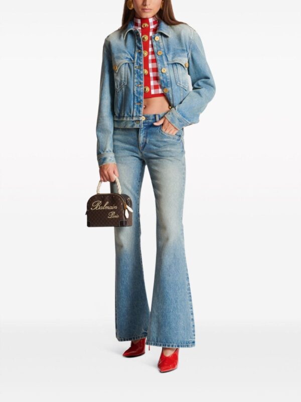 Balmain mini Monogram leather tote bag - Image 2