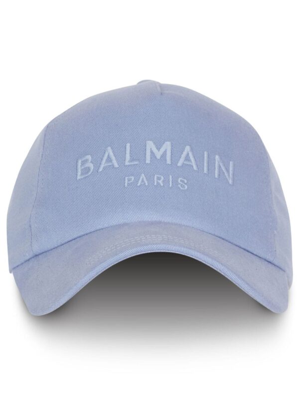 Balmain logo-embroidered cotton cap