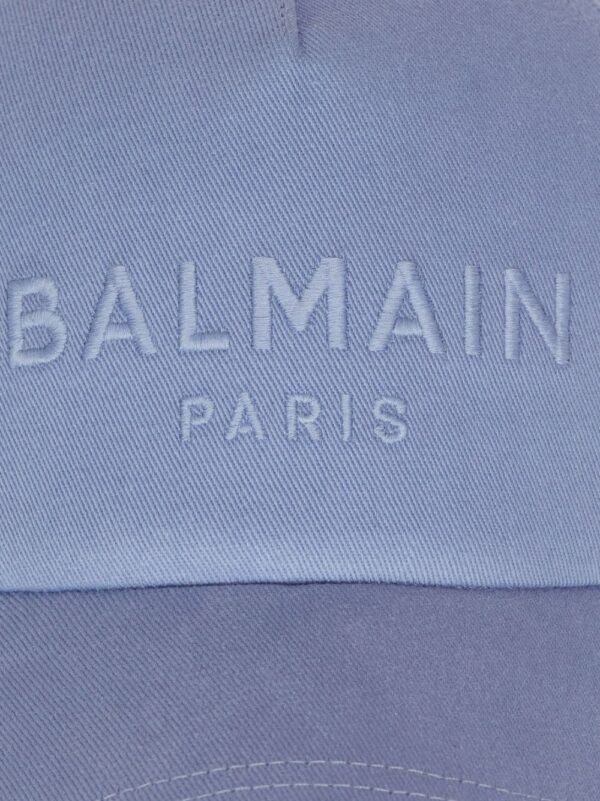 Balmain logo-embroidered cotton cap - Image 4