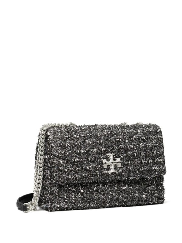 Tory Burch small Kira lurex-detail tweed crossbody bag - Image 2