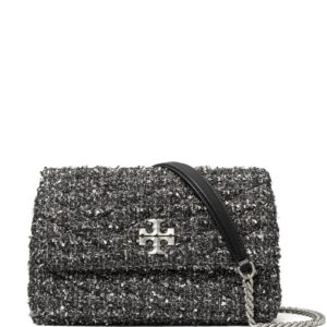 Tory Burch small Kira lurex-detail tweed crossbody bag
