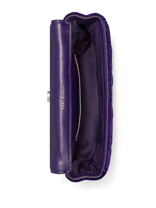Tory Burch mini Kira velvet crossbody bag - Image 3