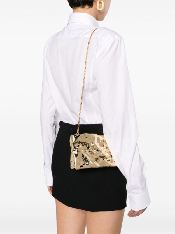 Off-White Crushed mirrored clutch bag - Image 2