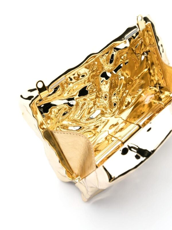 Off-White Crushed mirrored clutch bag - Image 5