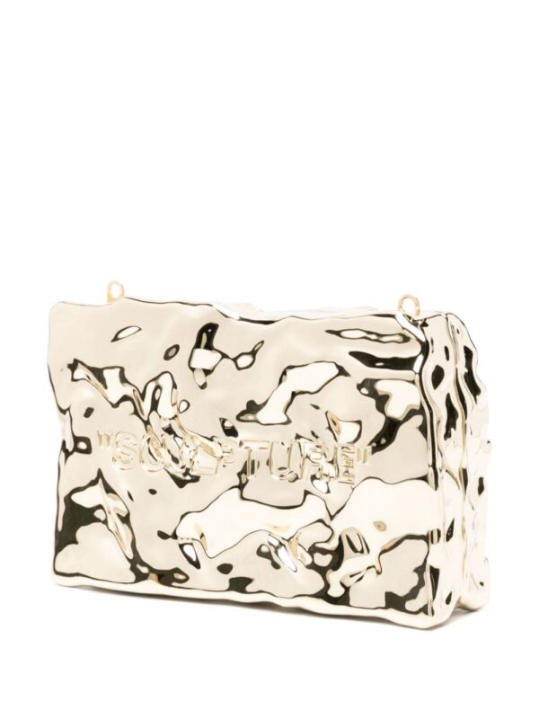 Off-White Crushed mirrored clutch bag - Image 3