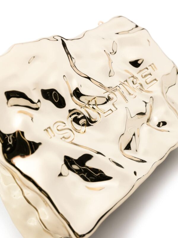 Off-White Crushed mirrored clutch bag - Image 4