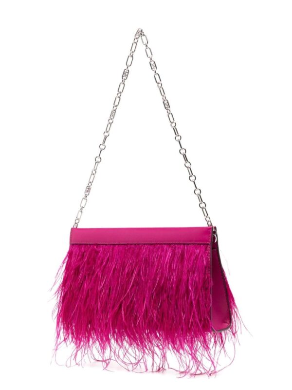 Michael Kors Tabitha feather-embellished leather shoulder bag - Image 3