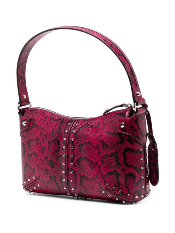 Michael Kors Astor snakeskin-effect leather shoulder bag - Image 3