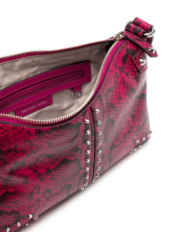 Michael Kors Astor snakeskin-effect leather shoulder bag - Image 5