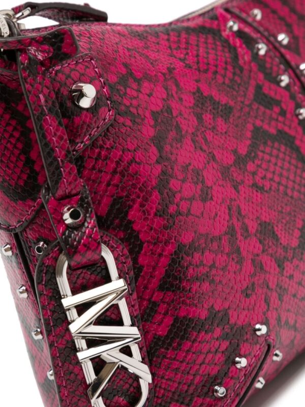 Michael Kors Astor snakeskin-effect leather shoulder bag - Image 4