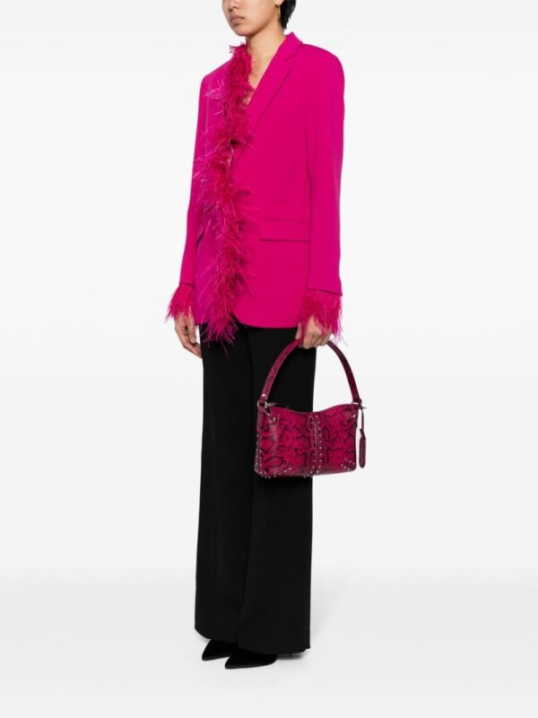 Michael Kors Astor snakeskin-effect leather shoulder bag - Image 2