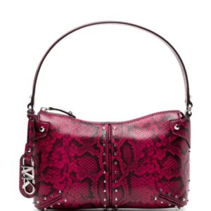 Michael Kors Astor snakeskin-effect leather shoulder bag