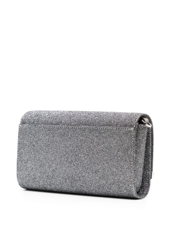 Michael Kors large Mona glitter-detail clutch bag - Image 3