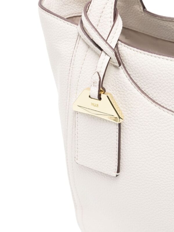 DKNY logo-lettering faux-leather shoulder bag - Image 4