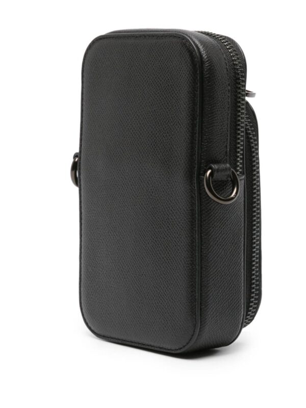 Coach logo-plaque leather messenger bag - Image 3