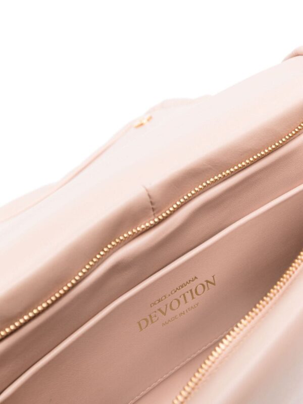 Dolce & Gabbana medium Devotion logo-plaque leather shoulder bag - Image 5