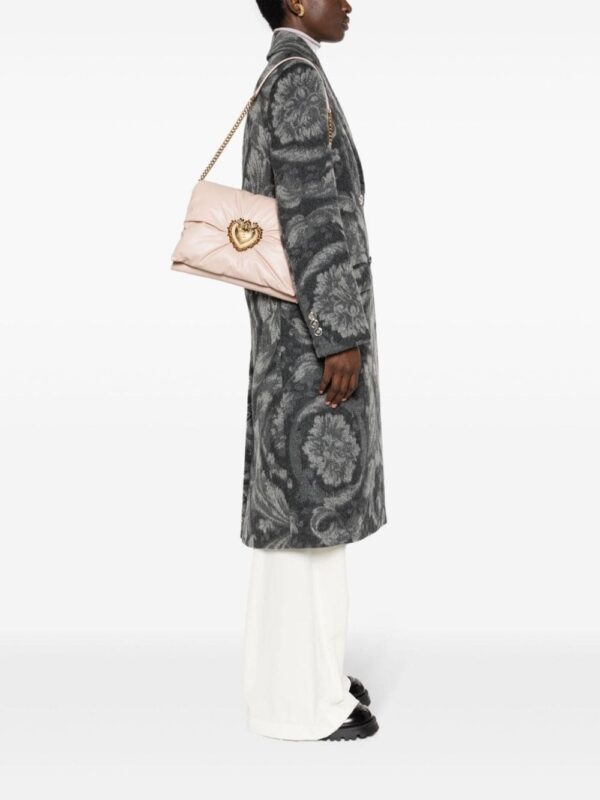 Dolce & Gabbana medium Devotion logo-plaque leather shoulder bag - Image 2
