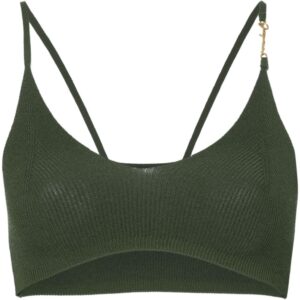 Jacquemus  Le Bandeau Pralu knitted bralette