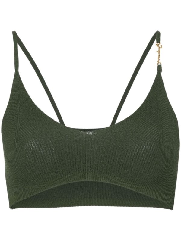 Jacquemus  Le Bandeau Pralu knitted bralette