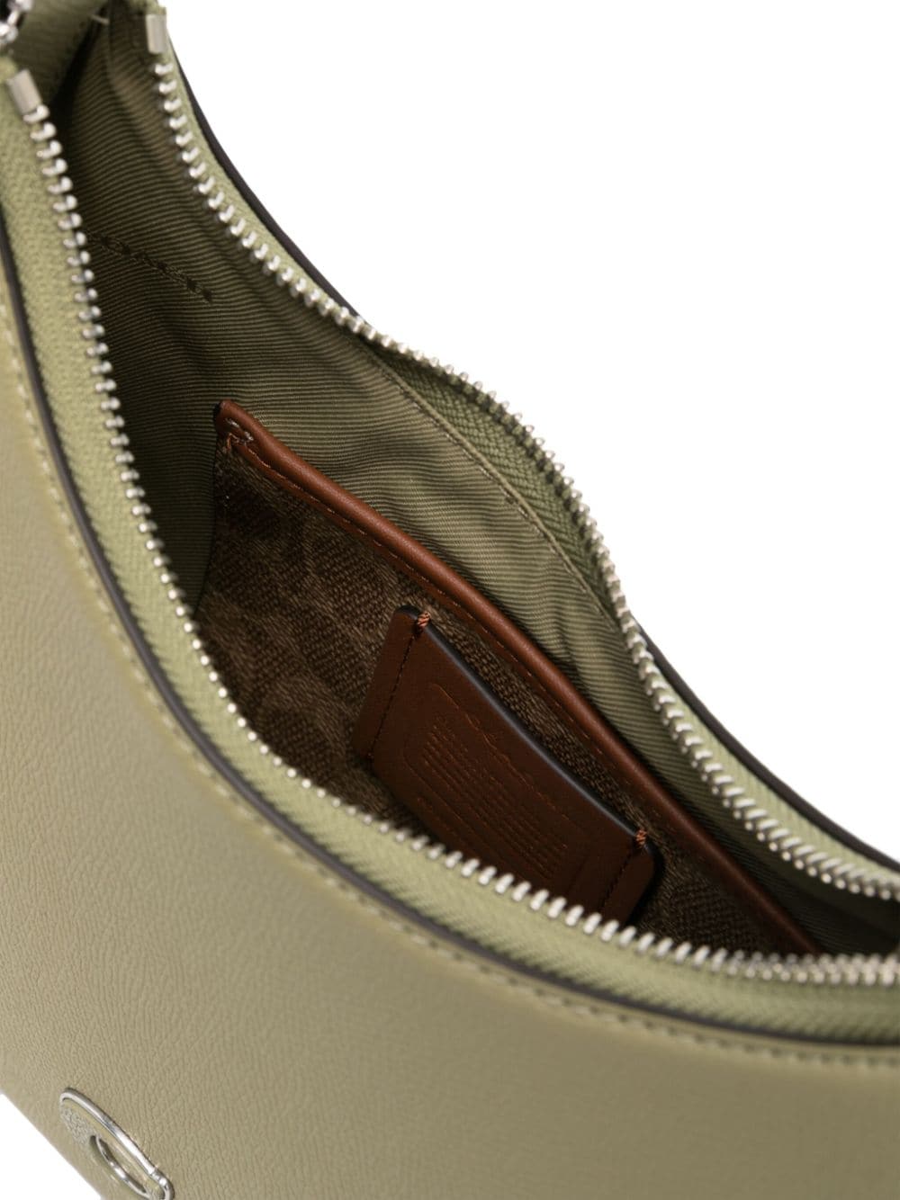 Coach logo-plaque leather tote bag - Image 5