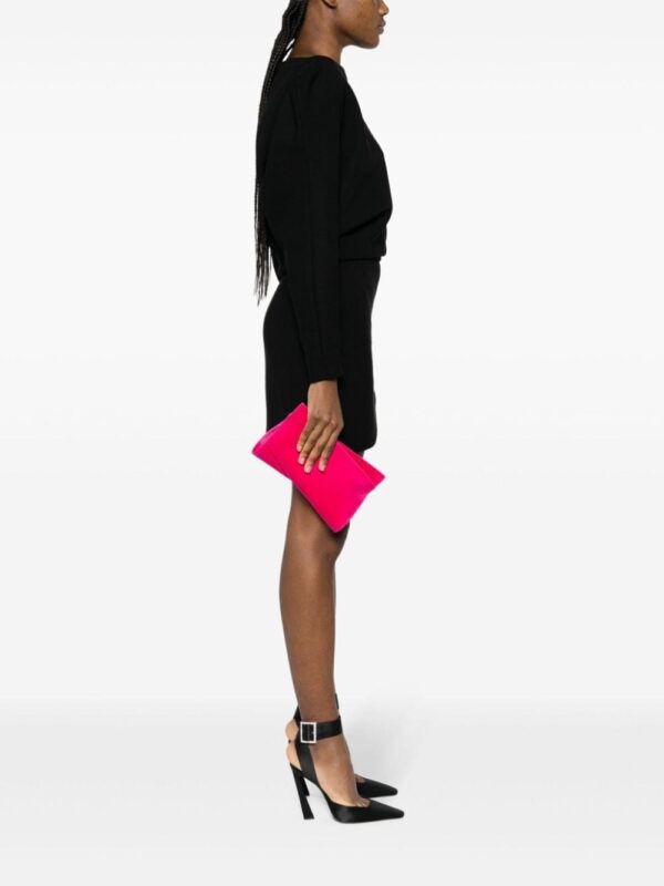 Christian Louboutin small Loubitwist velvet clutch bag - Image 2