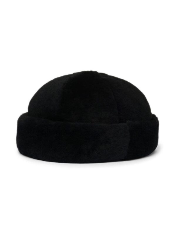 Prada triangle-logo shearling hat - Image 2