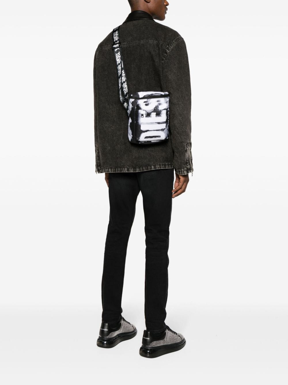 Diesel Rave logo-print messenger bag - Image 2