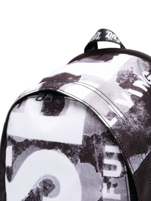Diesel Rave logo-print backpack - Image 4