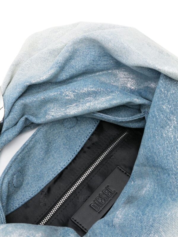Diesel Grab-D metallic-effect shoulder bag - Image 5