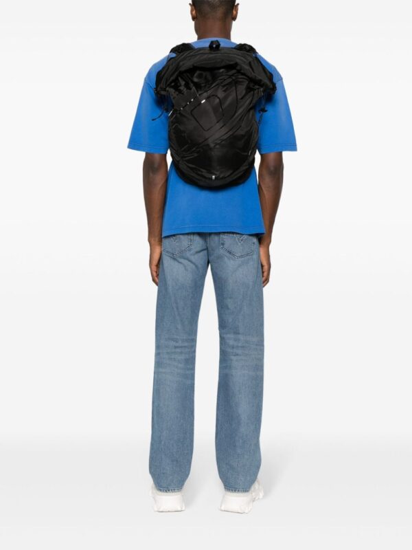 Diesel mesh-panel logo-print backpack - Image 2