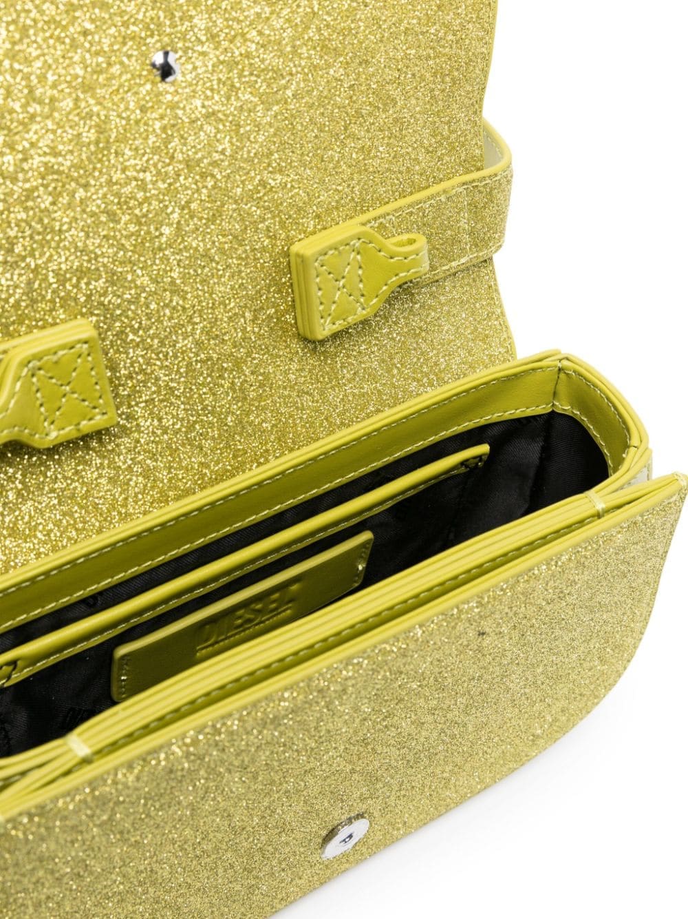 Diesel 1dr logo-plaque glitter-detail bag - Image 5