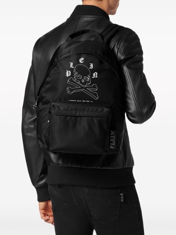 Philipp Plein Wire Frame logo-print backpack - Image 2