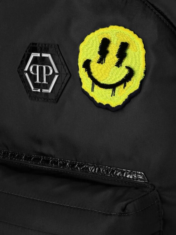 Philipp Plein Smile logo-appliqué backpack - Image 4