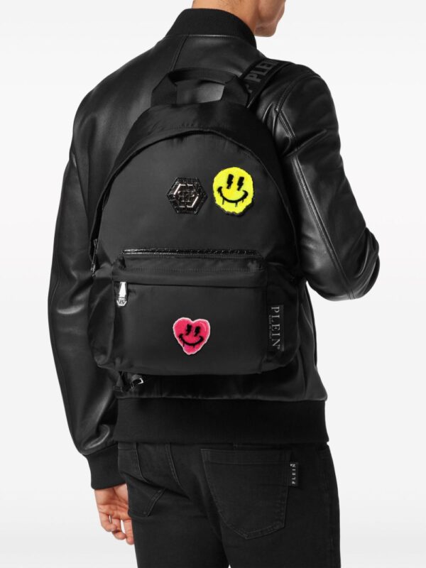 Philipp Plein Smile logo-appliqué backpack - Image 2