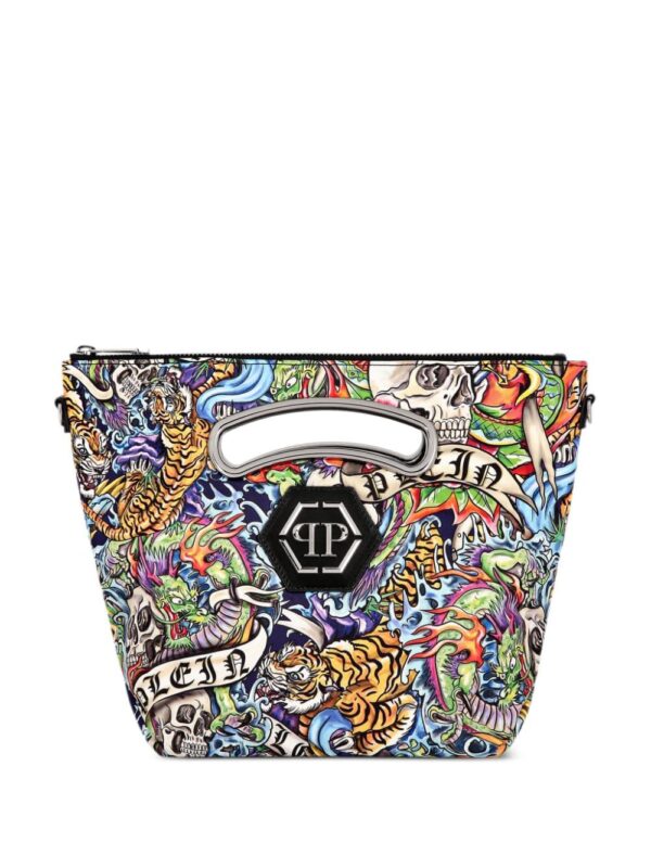 Philipp Plein medium Tattoo-print tote bag