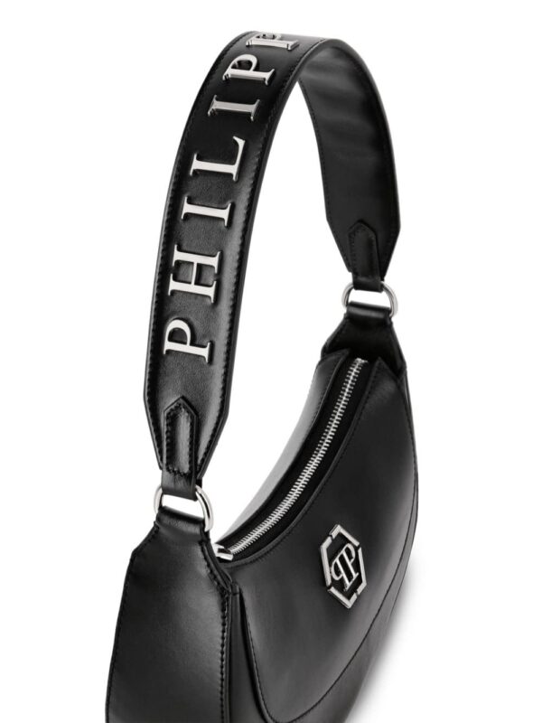 Philipp Plein logo-plaque leather shoulder bag - Image 4