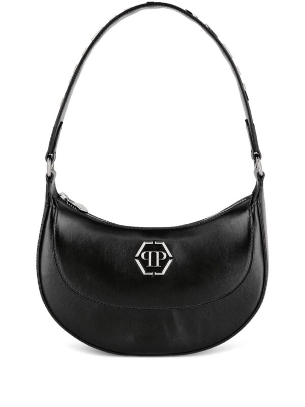 Philipp Plein logo-plaque leather shoulder bag