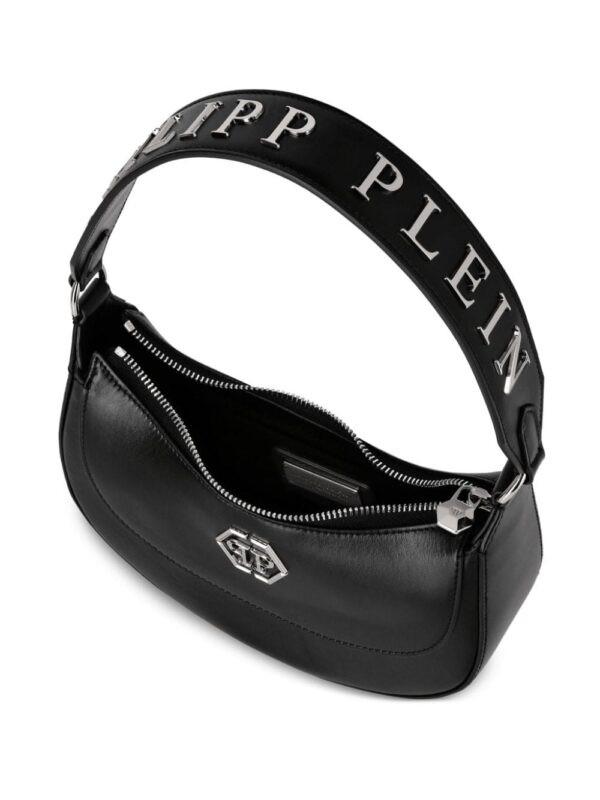 Philipp Plein logo-plaque leather shoulder bag - Image 3